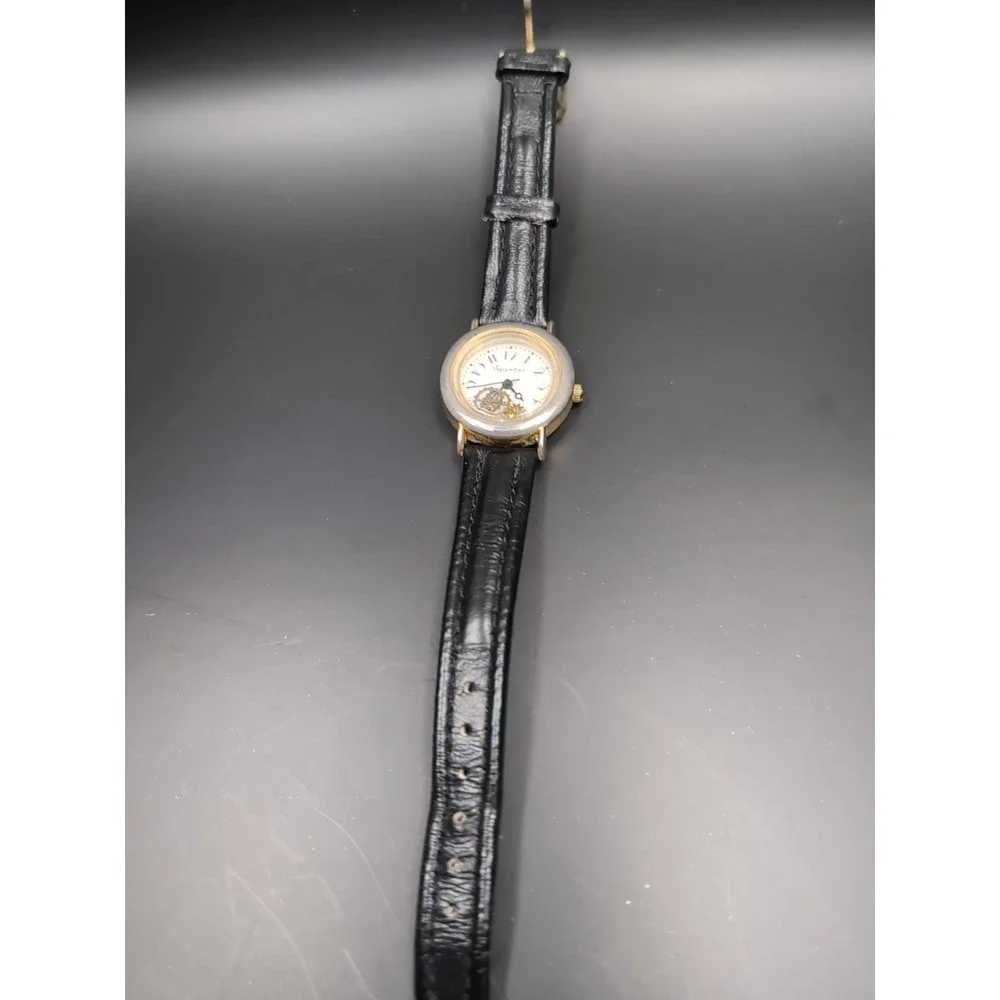 Vintage Valentino GTI‎ Watch Brown Leather Strap Untested